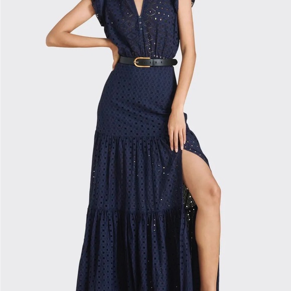 VERONICA BEARD
Satori Eyelet Short-Sleeve Maxi Dress - Picture 4 of 7